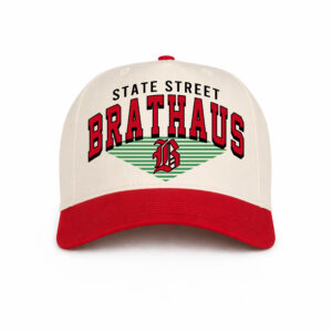 Brats Vintage B Cream & Red Hat