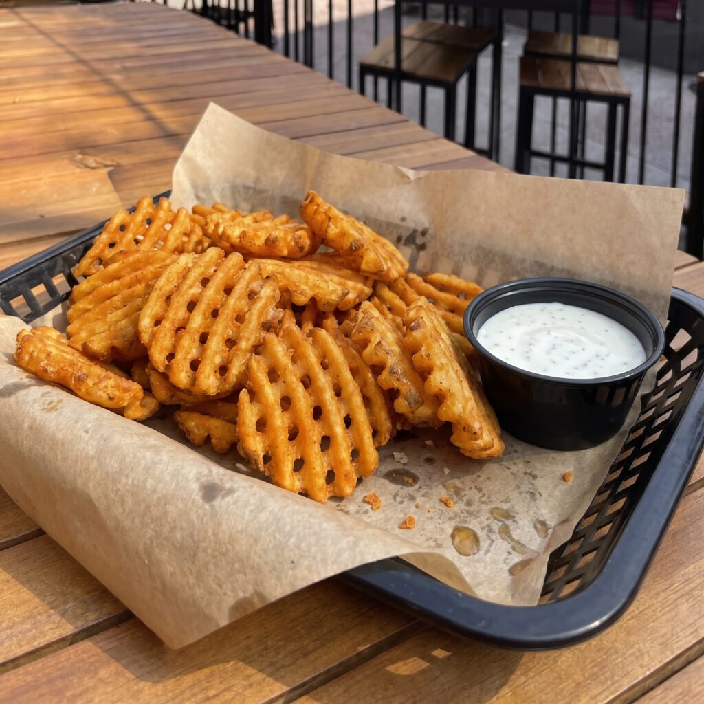Seasoned Waffle Fries — State Street Brats, Madison