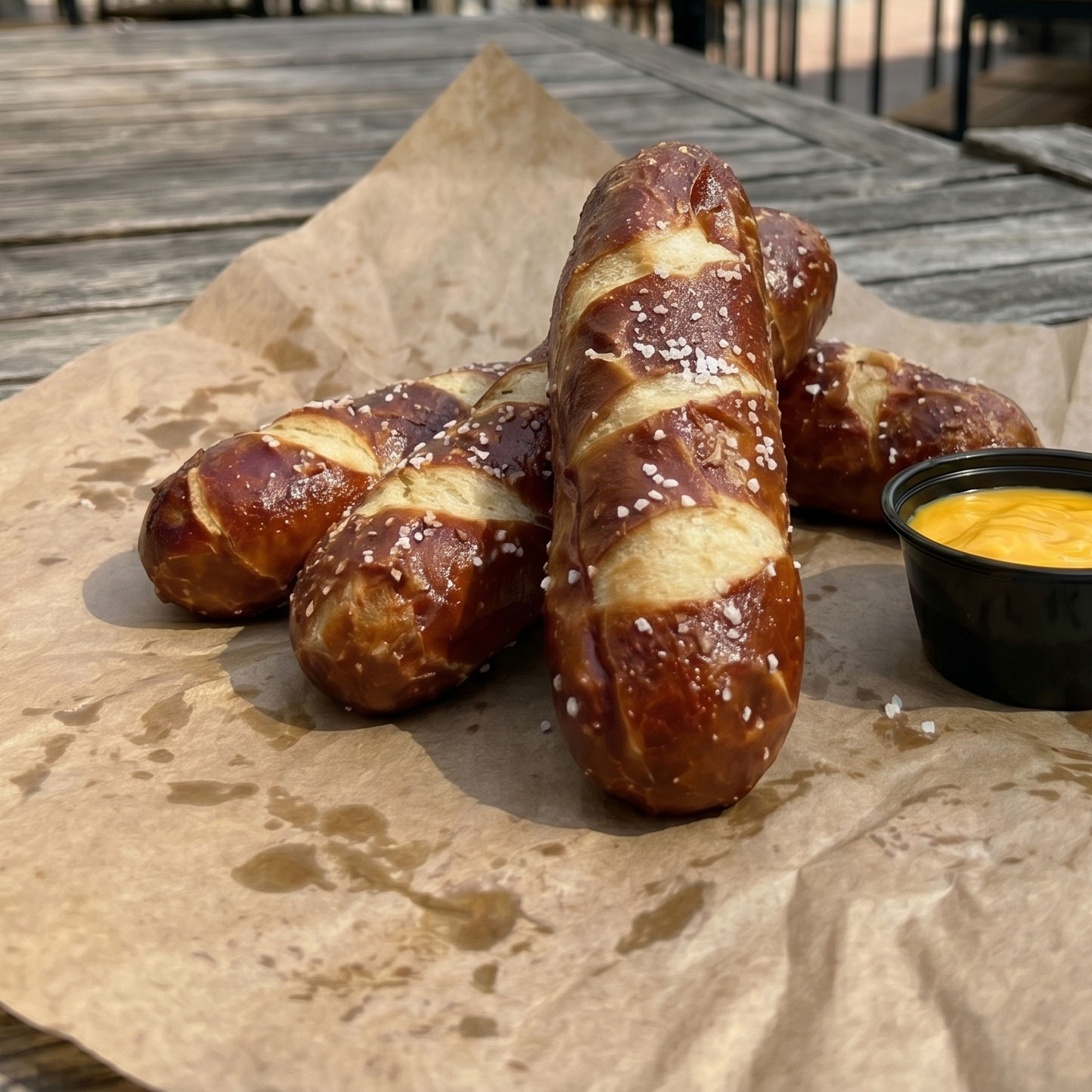 Pretzel (Brat) Buns - 6 Pack