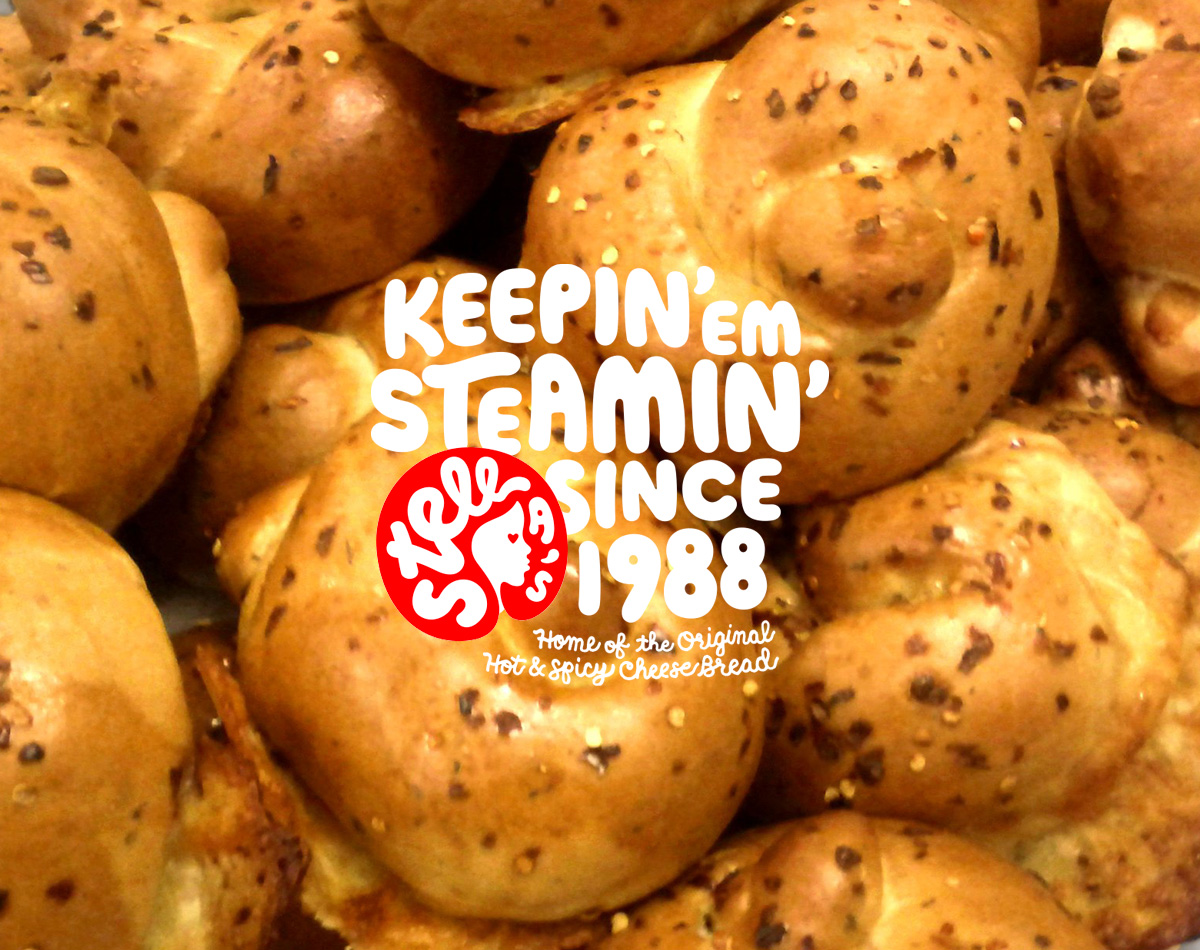Stella's Bakery ORIGINAL HOT & SPICY CHEESE BREAD™ Rolls - 6 Pack
