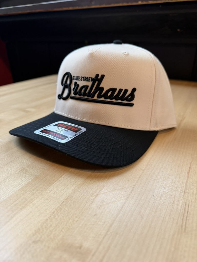 Two Tone Puff Script Brathaus Hat - Image 2