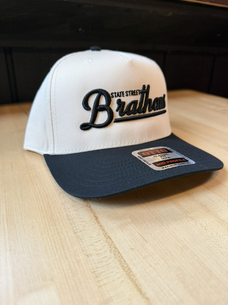 Two Tone Puff Script Brathaus Hat - Image 3