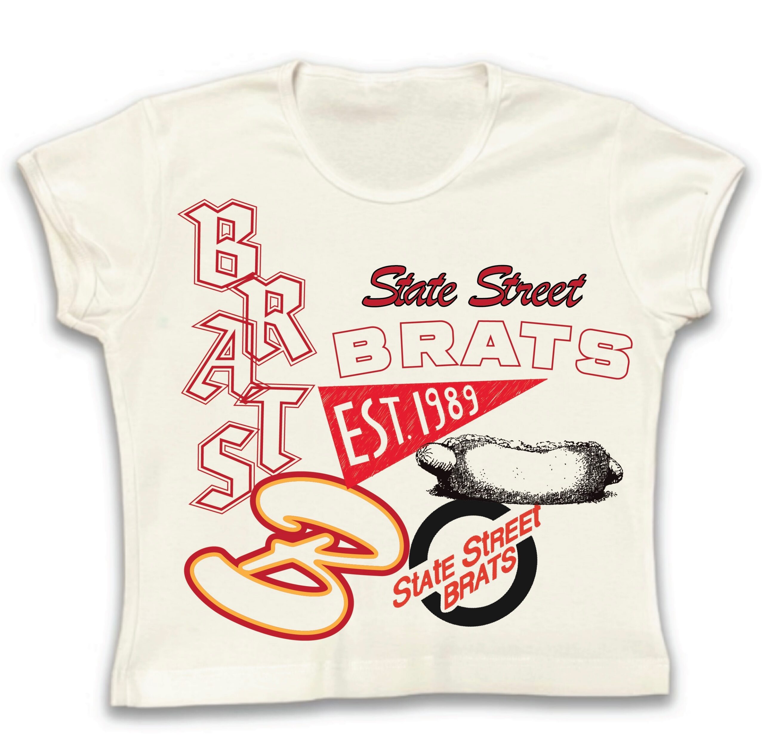 Brats Vintage Baby Tee - Image 2