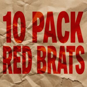 10 Pack Red Brats