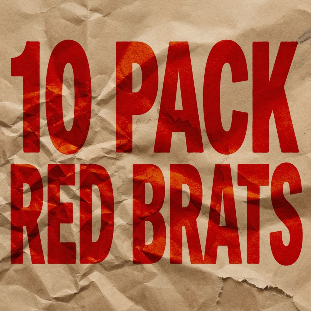 10 Pack Red Brats
