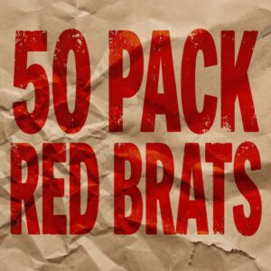 50 Pack Red Brats