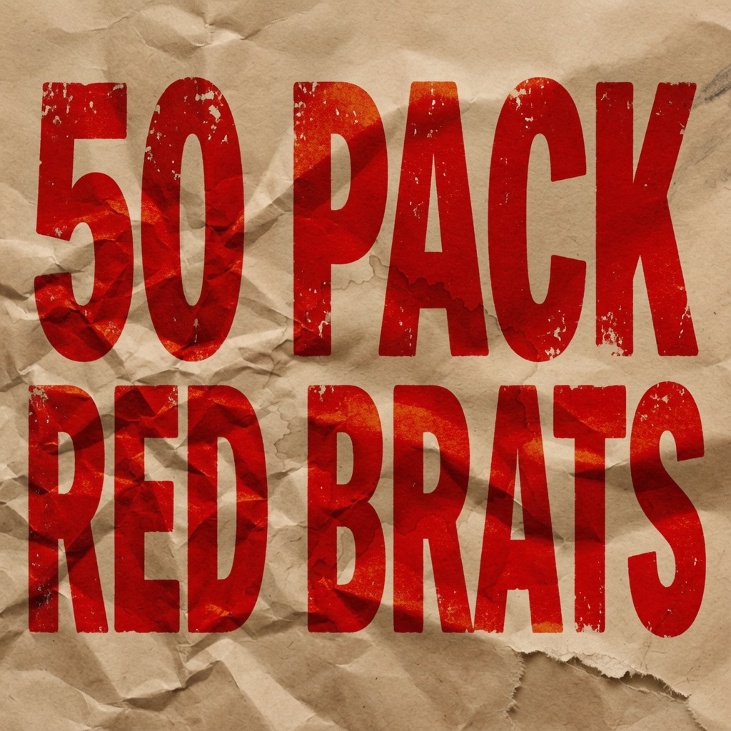 50 Pack Red Brats